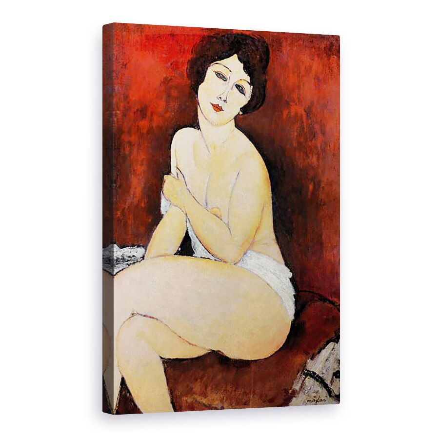 Tablou canvas - Amedeo Modigliani - Sezat mare Nud, 60 x 90 cm