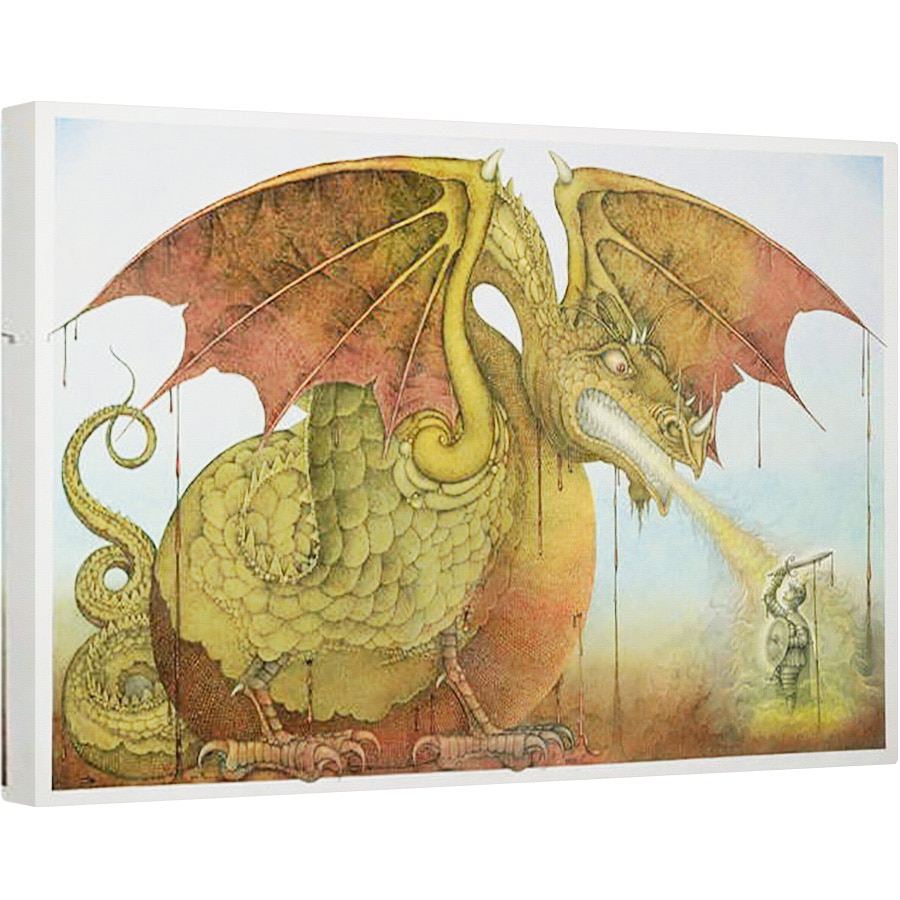 Tablou canvas - Wayne Anderson - Sfantul Gheorghe si Dragonul, 40 x 60 cm