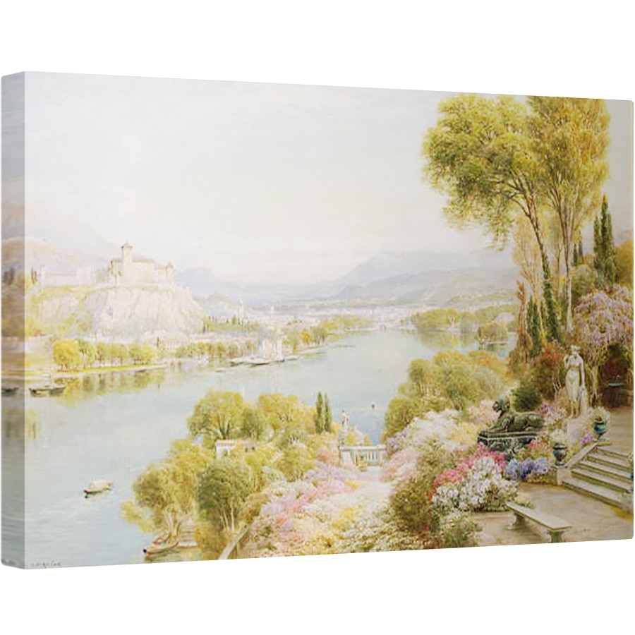Tablou canvas - Ebenezer Wake-Cook - Lacul Maggiore, 80 x 120cm