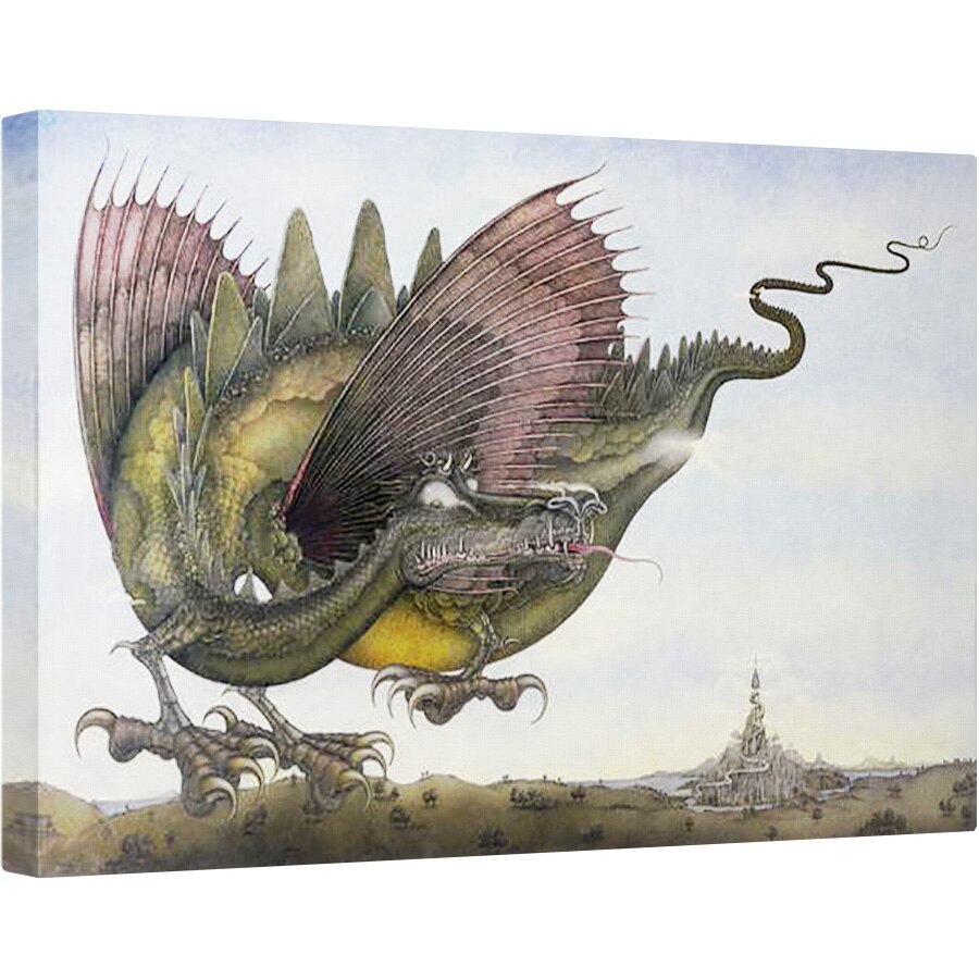 Tablou canvas - Wayne Anderson - Dragon in zbor, 80 x 120cm