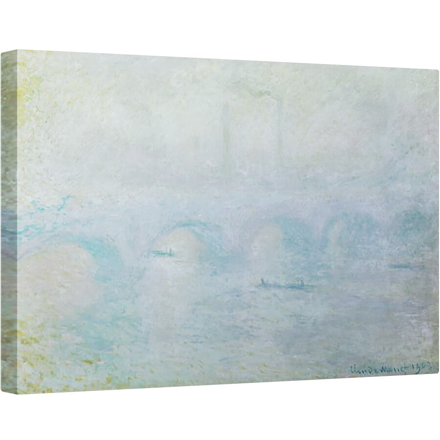 Tablou canvas - Claude Monet - Podul Waterloo, efectul de ceata, 40 x 60 cm