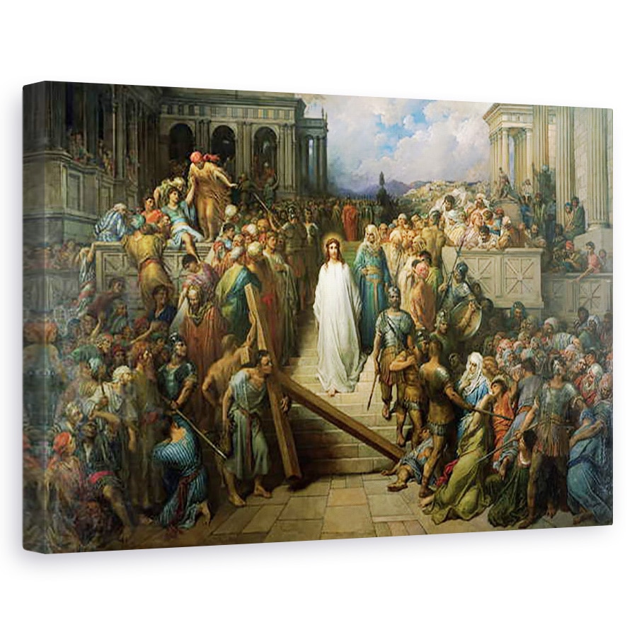 Tablou canvas - Gustave Dore - Hristos isi paraseste procesul, 40 x 60 cm
