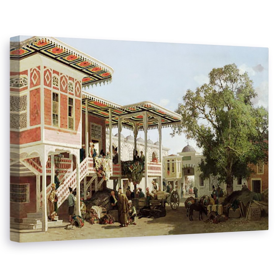 Tablou canvas - Fabius Brest - Un caravanserai in Trebisond, 60 x 90 cm