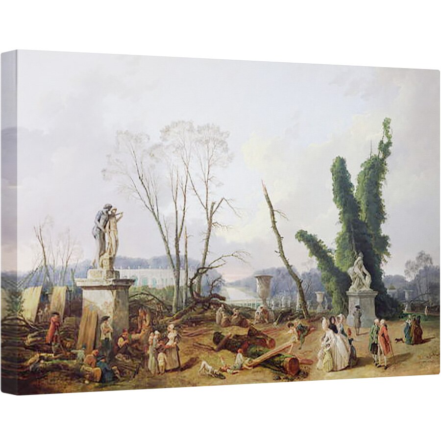 Tablou canvas - Hubert Robert - Gradinile Versailles, 40 x 60 cm