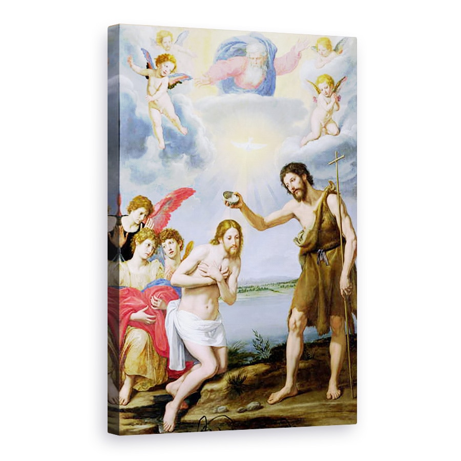 Tablou canvas - Ottavio Vannini - Botezul lui Hristos, 80 x 120cm