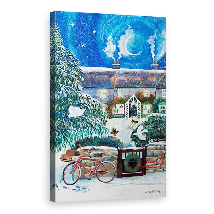 Lisa Graa Jensen - Postie kerékpárja, Vászonkép, 40 x 60 cm