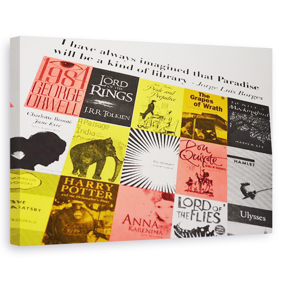 Tablou canvas - Anne Storno - paradisul este o biblioteca, detalii, 2015, 80 x 120cm