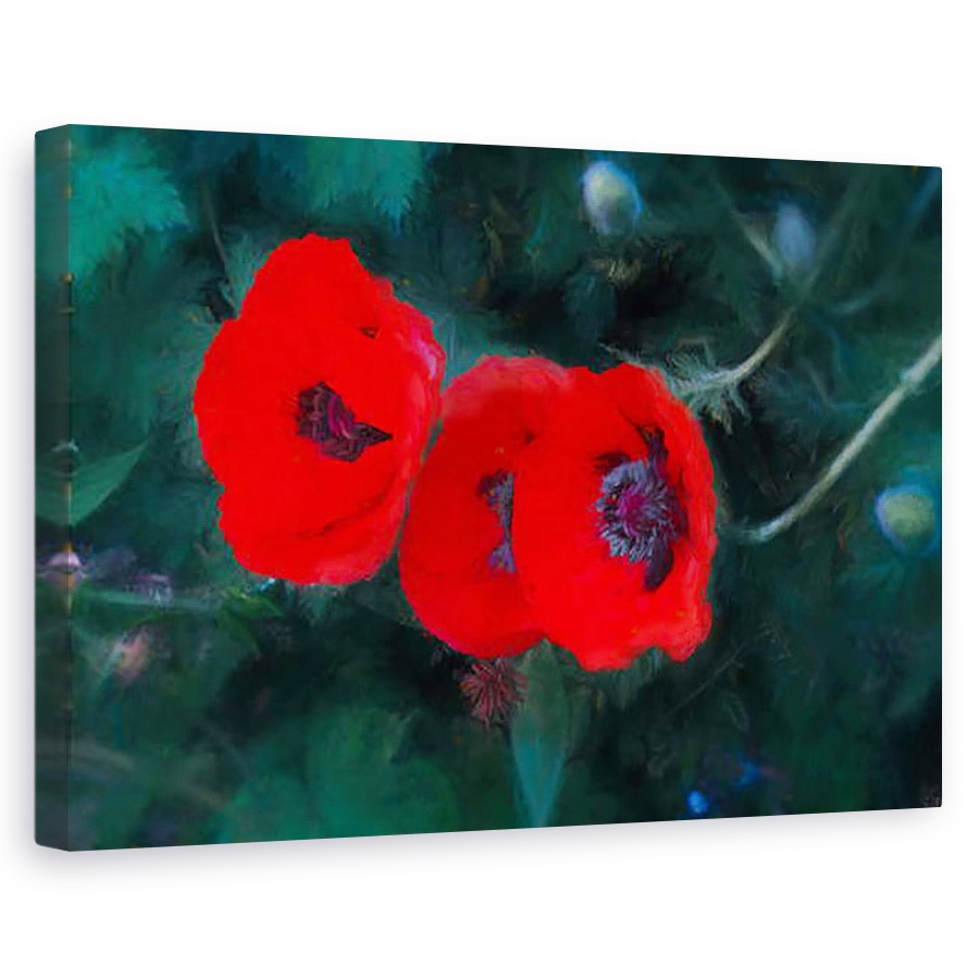 Tablou canvas - Helen White - Trei maci de stacojiu, 2018, 80 x 120cm