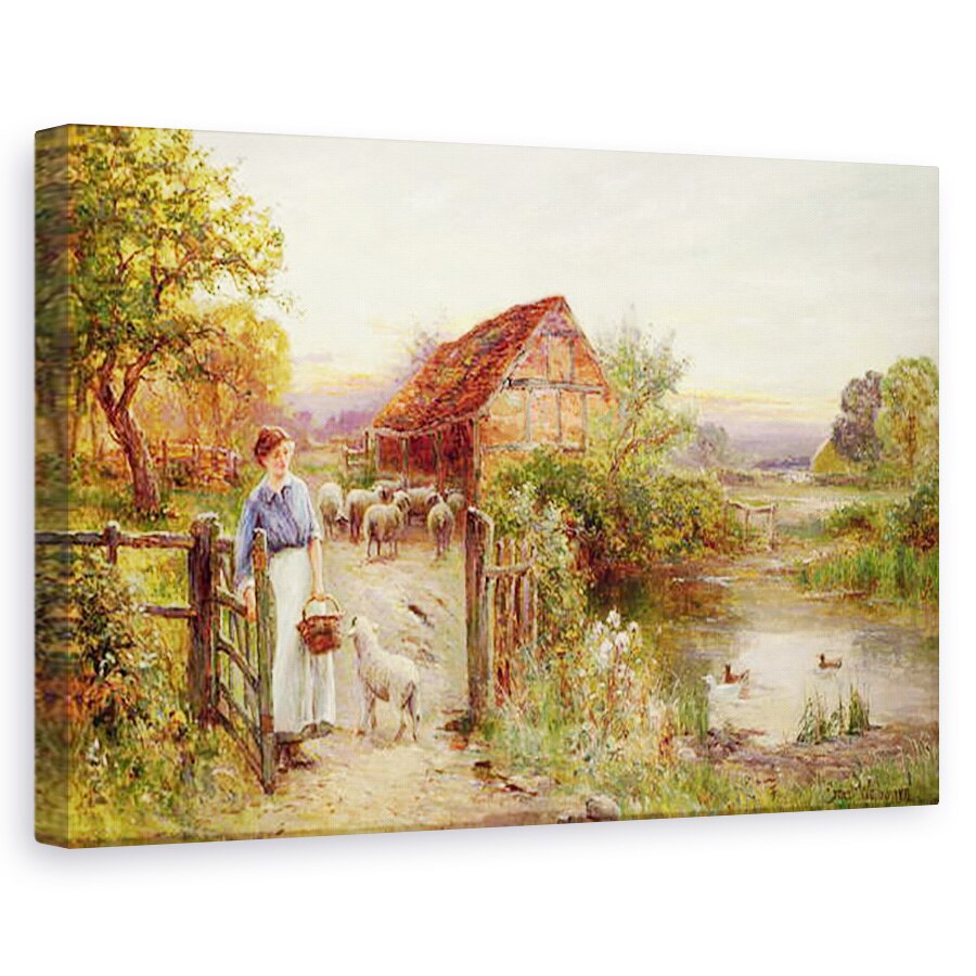 Tablou canvas - Ernest Walbourn - Aducerea acasa a oilor, 40 x 60 cm