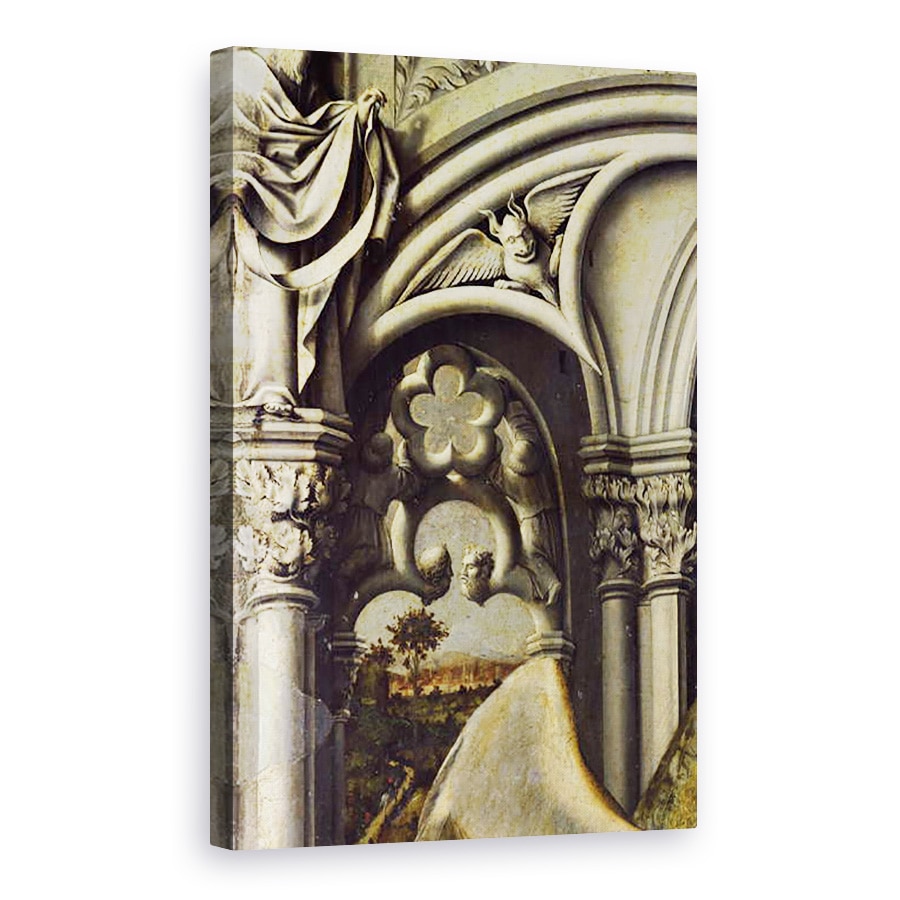 Tablou canvas - Master of the Aix Annunciation - Detalii arhitecturale de la Buna Vestire Aix, 80 x 120cm