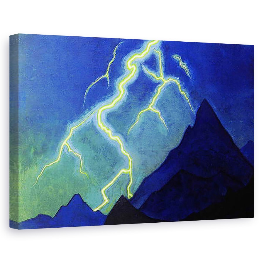 Tablou canvas - Nicholas Roerich - Chemarea Cerului, Fulger, 60 x 90 cm