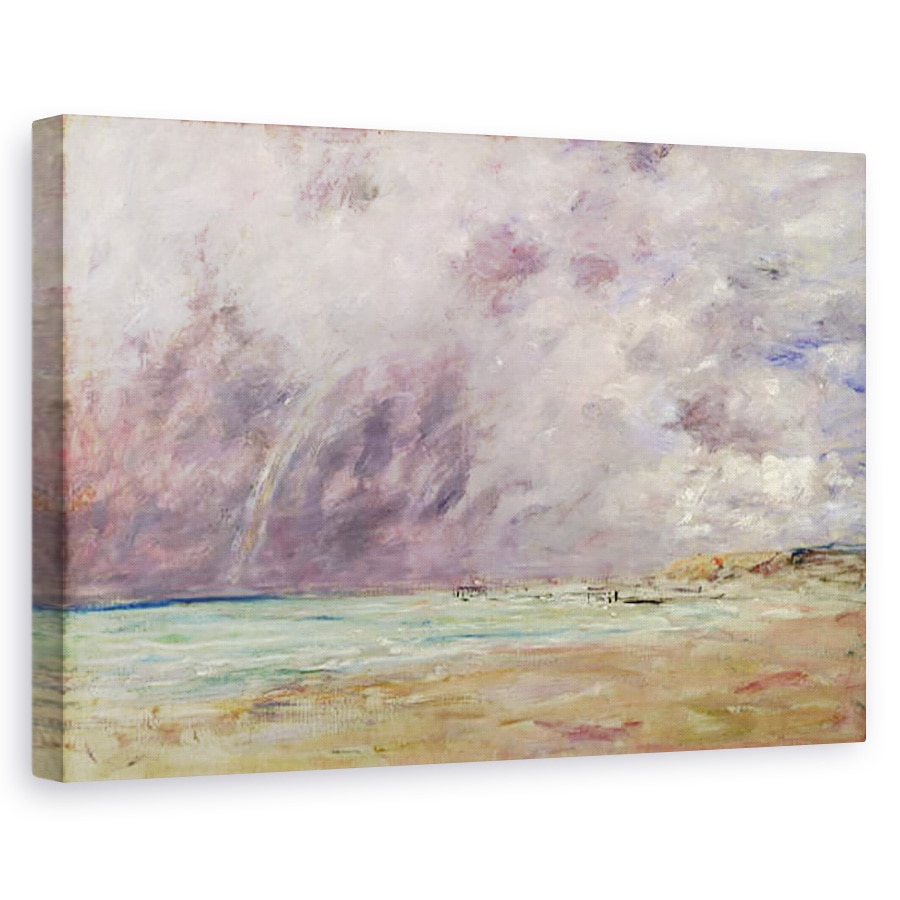 Tablou canvas - Eugene Louis Boudin - Cerul furtunos deasupra estuarului de la Le Havre, 80 x 120cm