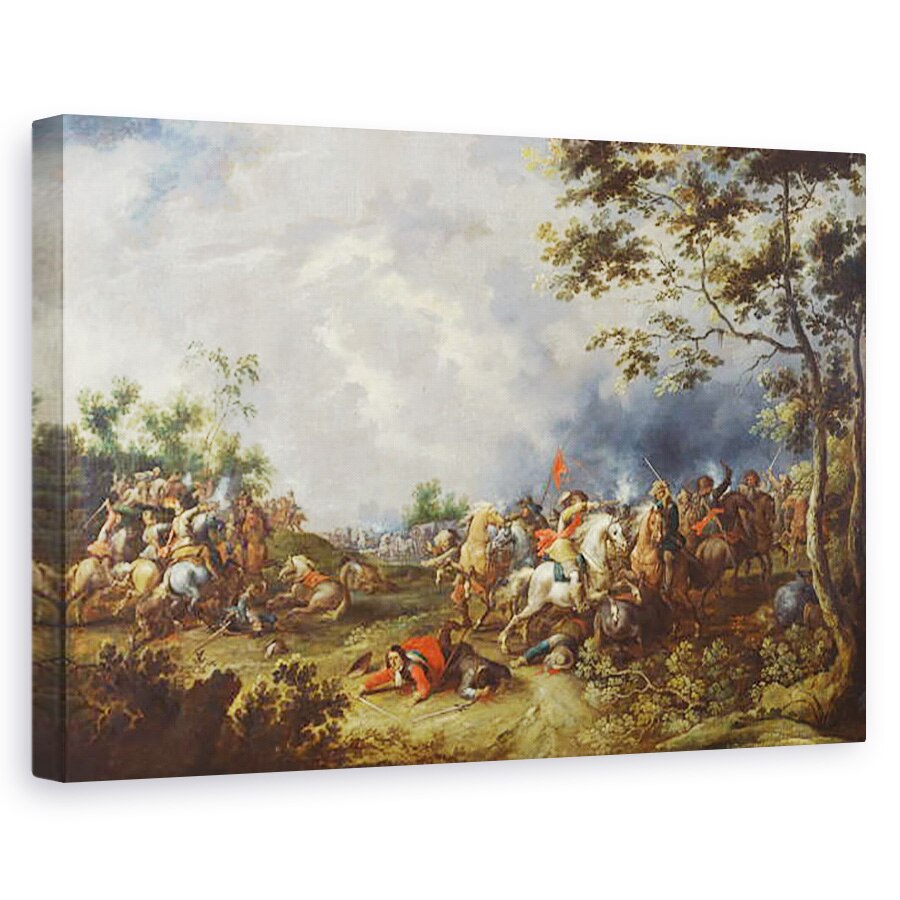 Tablou canvas - Peeter Snayers - Atac asupra unui convoi, 60 x 90 cm