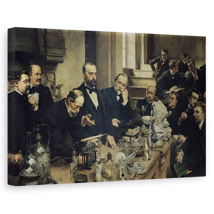 Tablou canvas - Leon Augustin Lhermitte - Henri Sainte-Claire Deville 1818-81 Prelegeri, 80 x 120cm