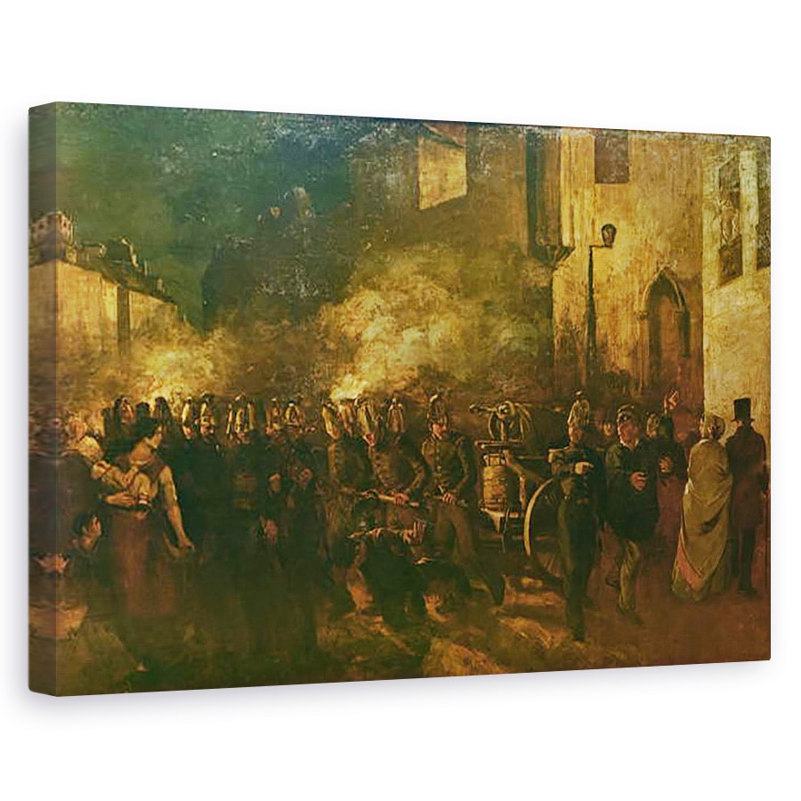 Tablou canvas - Gustave Courbet - Focul, 60 x 90 cm