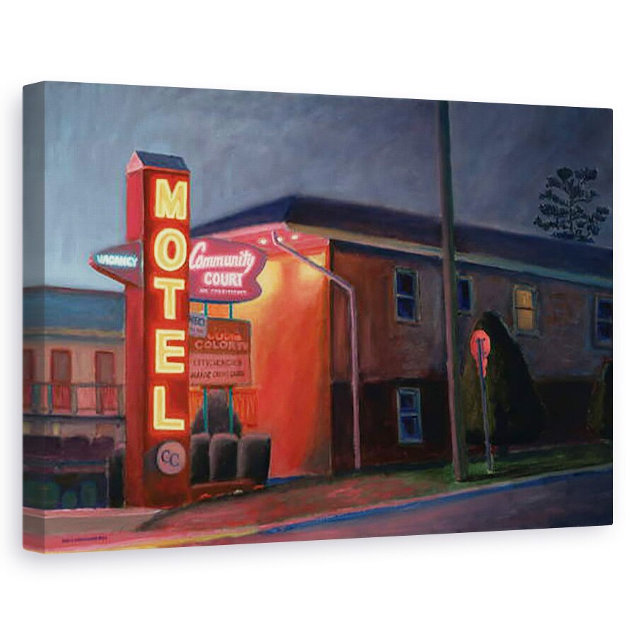 Tablou canvas - David Arsenault - Noapte pe Broadway, 60 x 90 cm