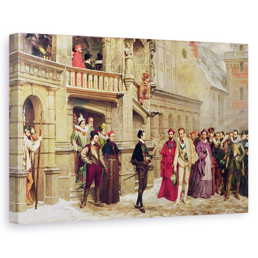 Tablou canvas - Pierre Charles Comte - Henri al III-lea si Ducele de Guise, 60 x 90 cm