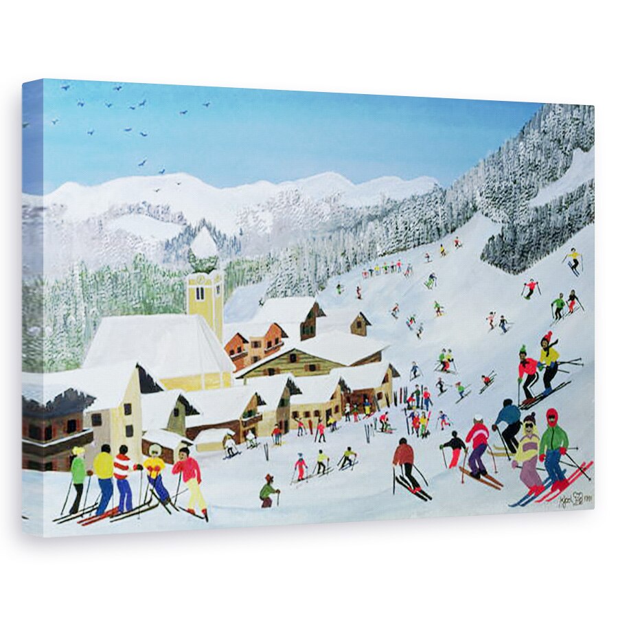 Tablou canvas - Judy Joel - Ski Whizzz!, 80 x 120cm