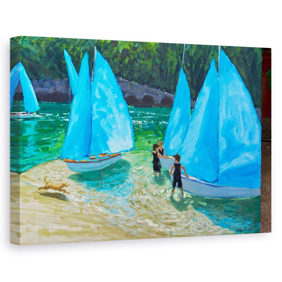 Tablou canvas - Andrew Macara - Panze albastre, Looe, 40 x 60 cm