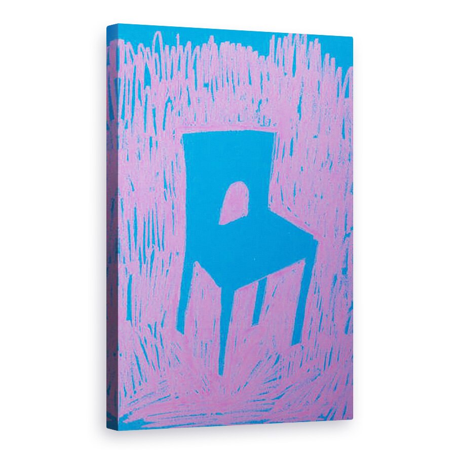 Tablou canvas - Sol Jeong - Scaun roz, 40 x 60 cm