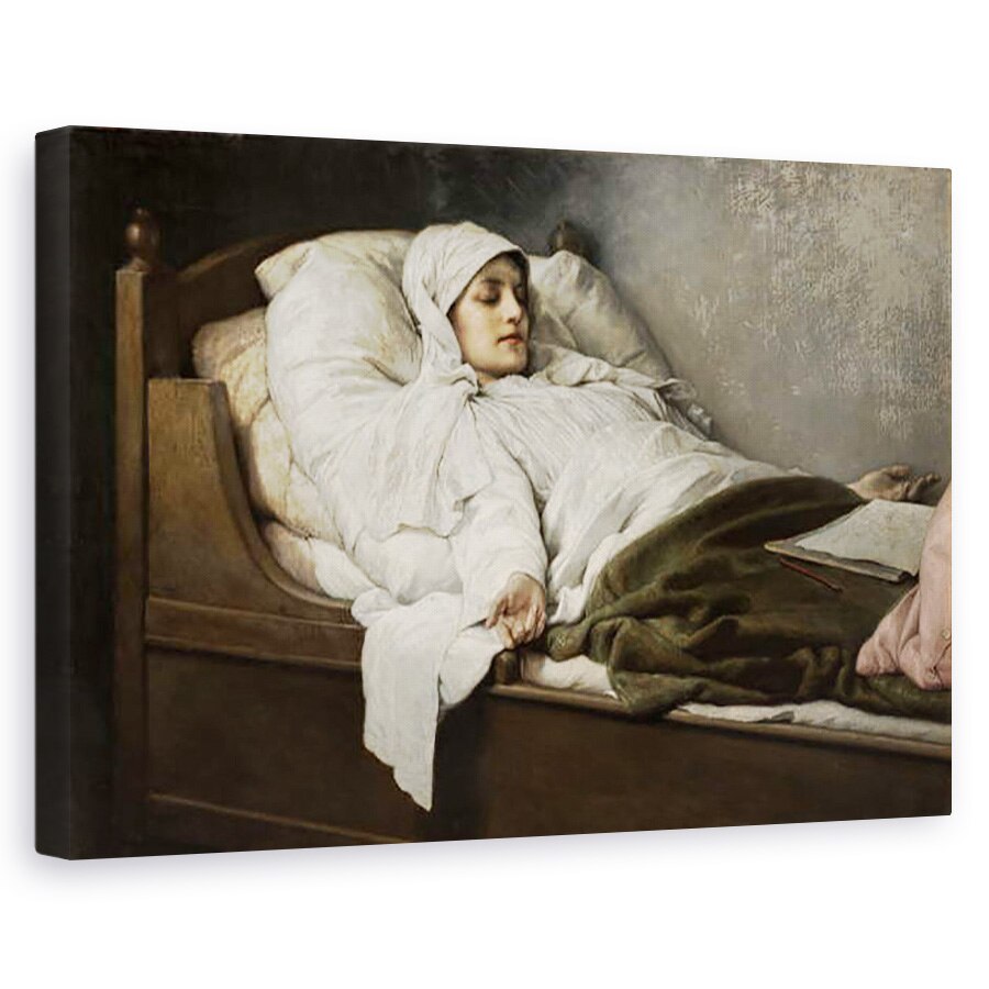 Tablou canvas - Gabriel Max - Cautatorul de Prevorst in somn inalt, 60 x 90 cm