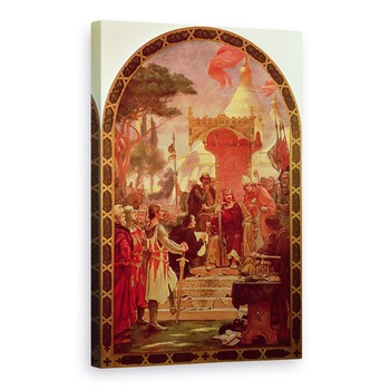 Tablou canvas - Ernest Normand - Regele Ioan Acordarea Magna Carta in 1215, 60 x 90 cm Tablou canvas - Ernest Normand - Regele Ioan Acordarea Magna Carta in 1215, 60 x 90 cm