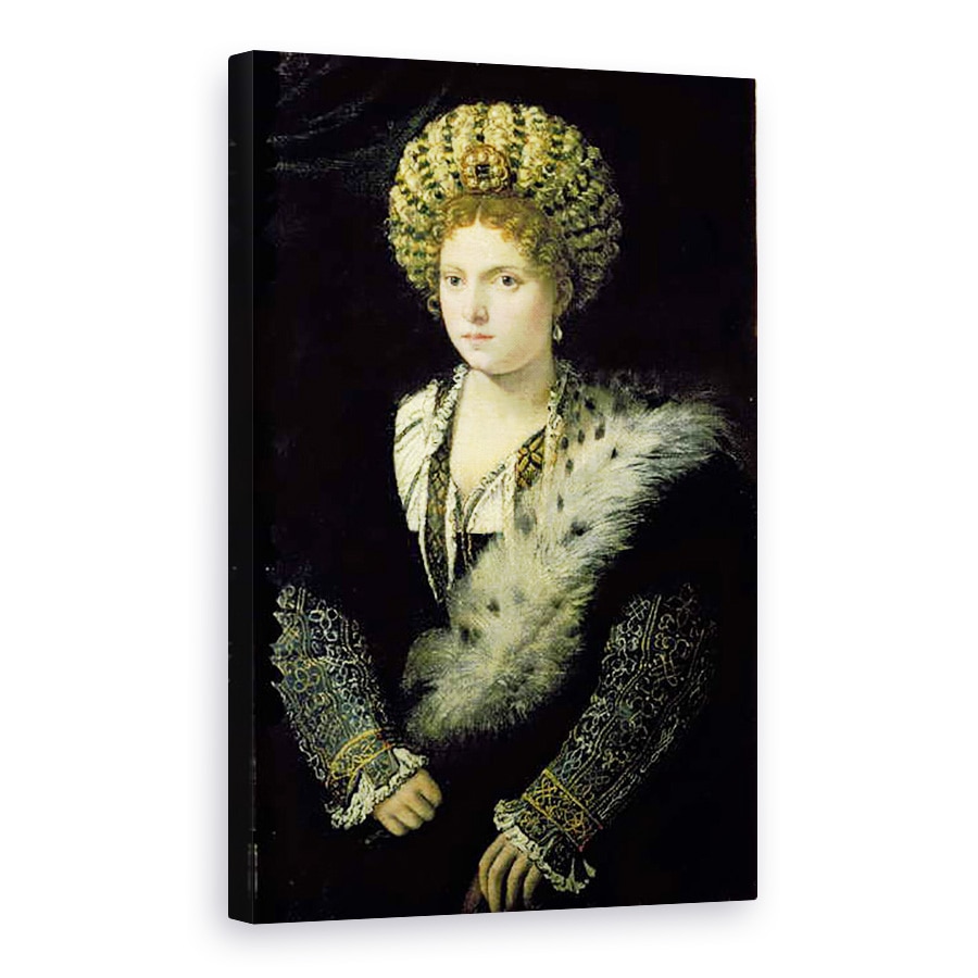 Tablou canvas - Titian - Portret De Isabella dEste, 60 x 90 cm