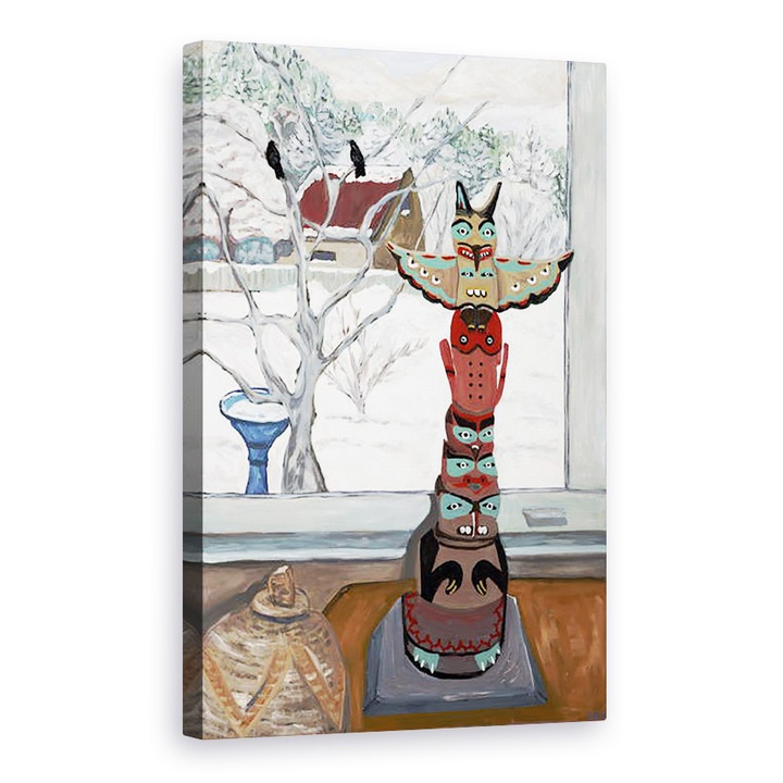 Deborah Eve Alastra - Téli totem, 2019, Vászonkép, 80 x 120 cm