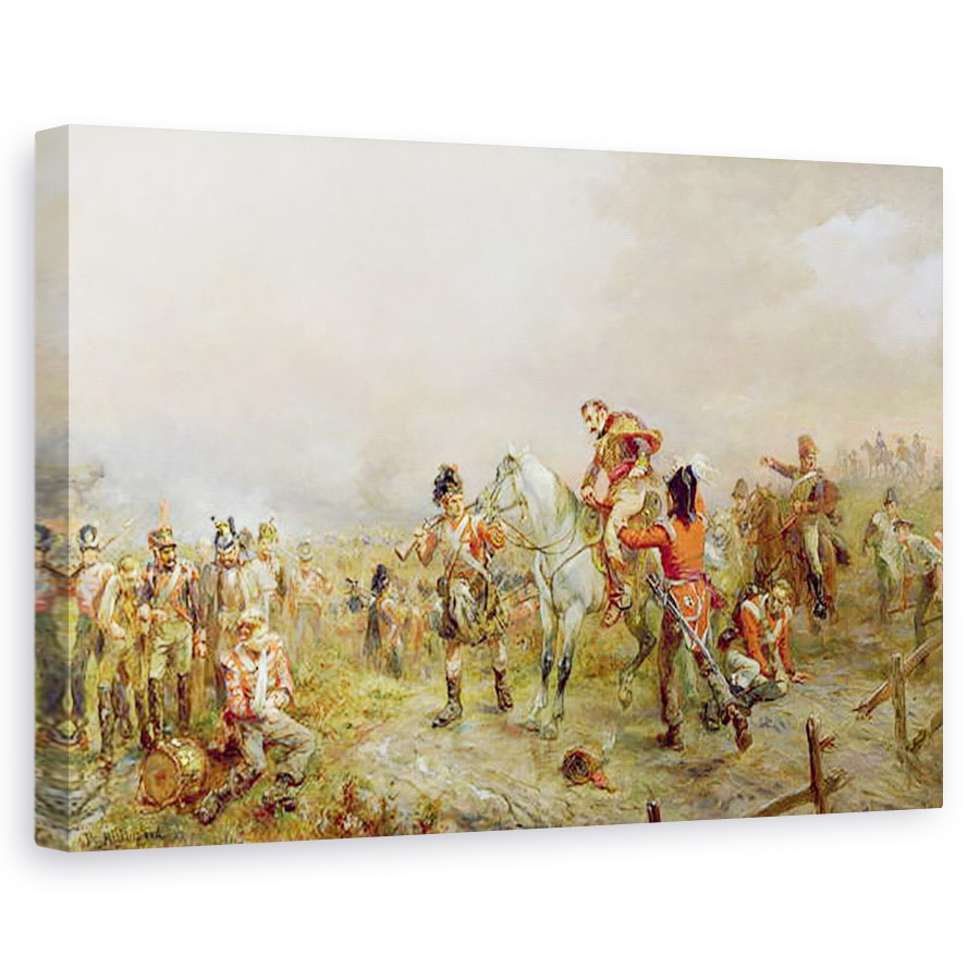 Tablou Canvas Robert Alexander Hillingford Campul De La Waterloo 80 X 120cm Emag Ro