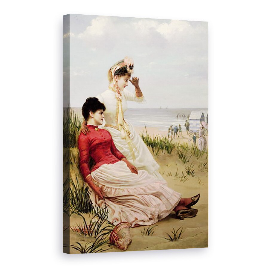 Tablou canvas - George van den Bos - Pe plaja, 60 x 90 cm