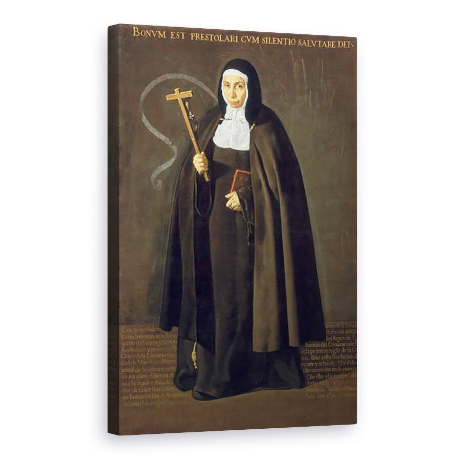 Tablou canvas - Diego Rodriguez de Silva y Velazquez - Madre Maria Jeronima de la Fuente, 80 x 120cm