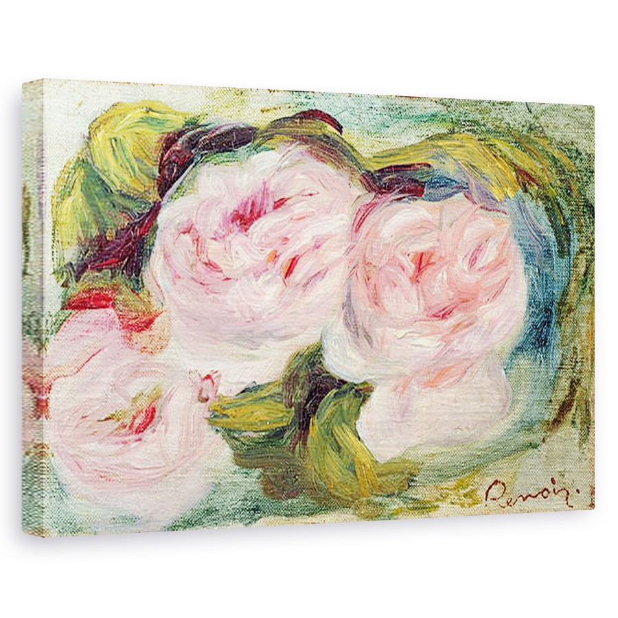 Tablou canvas - Pierre Auguste Renoir - Cele Trei Trandafiri, 60 x 90 cm