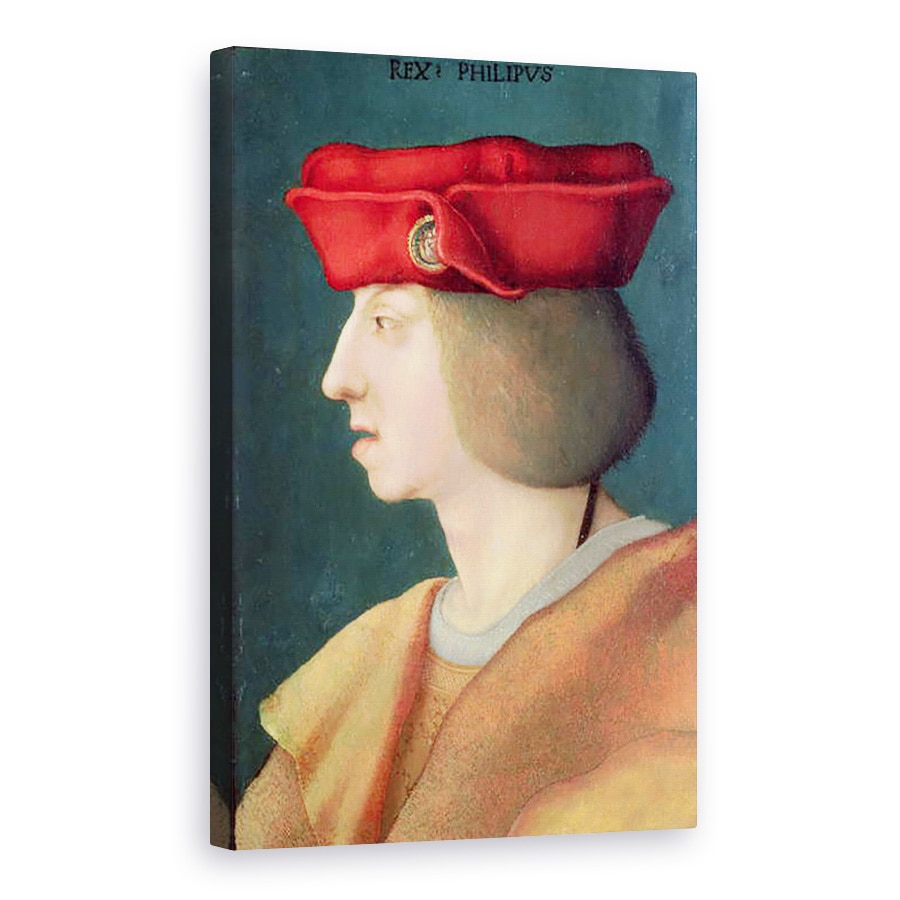 Tablou canvas - Scoala germana - Regele Filip I al Spaniei 1478-1506, fiul imparatului Maximilian I 1459-1519 si al Mariei de Burgundia 1457-82 si sotul Ioanei de Castilia 1479-1555, 60 x 90 cm