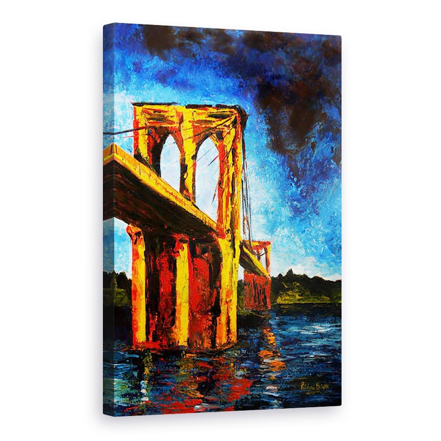 Tablou canvas - Patricia Brintle - Podul Brooklyn spre Utopia, 60 x 90 cm