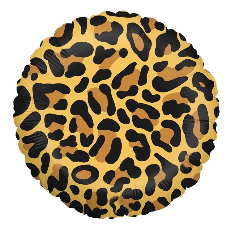 Balon folie rotund imprimeu leopard 46 cm