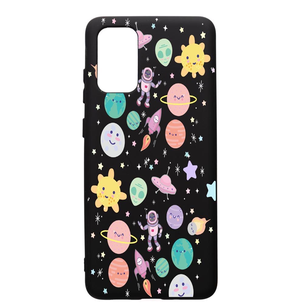 Husa de protectie Samsung Galaxy A51, Universe, UFO, silicon, cu interiorul din material textil, protectie camera, PB473