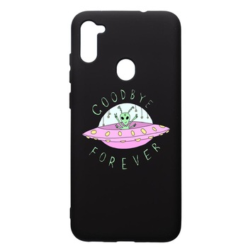 Husa de protectie Samsung Galaxy A11, Universe, UFO, silicon, cu interiorul din material textil, protectie camera, PB474 Husa de protectie Samsung Galaxy A11, Universe, UFO, silicon, cu interiorul din material textil, protectie camera, PB474