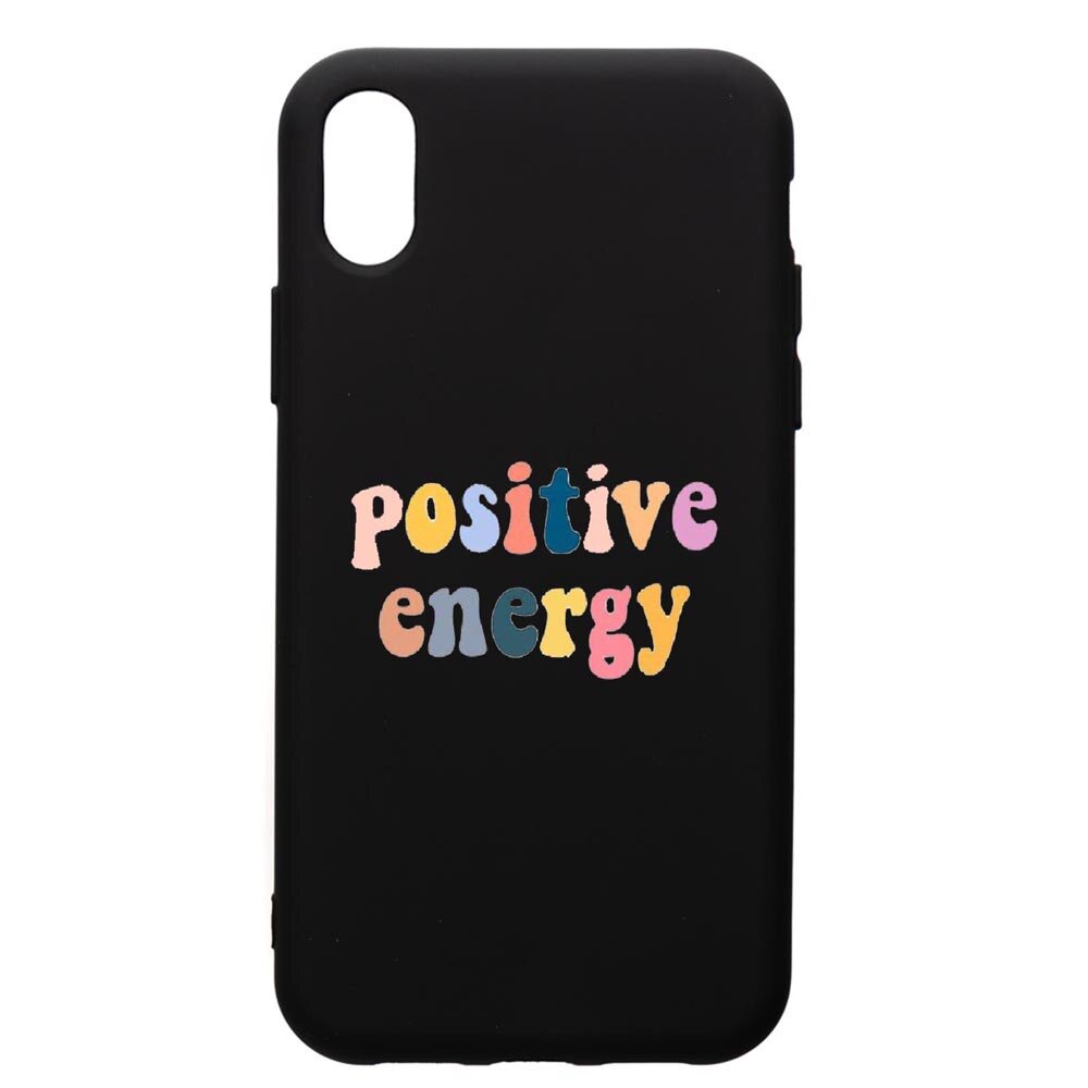 Husa de protectie Apple iPhone XR, Positive Energy, silicon, cu interiorul din material textil, protectie camera, PB479
