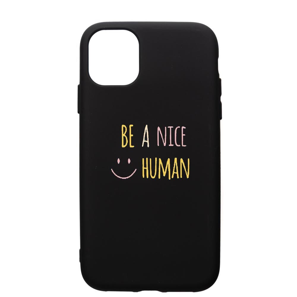 Husa de protectie Apple iPhone 11, Human, silicon, cu interiorul din material textil, protectie camera, PB480