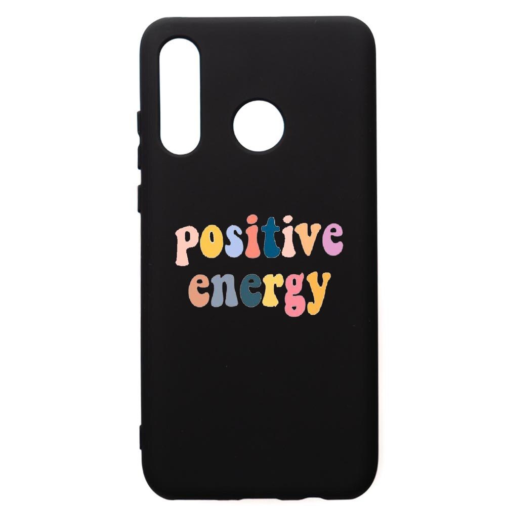 Husa de protectie Huawei P30 Lite, Positive Energy, silicon, cu interiorul din material textil, protectie camera, PB479