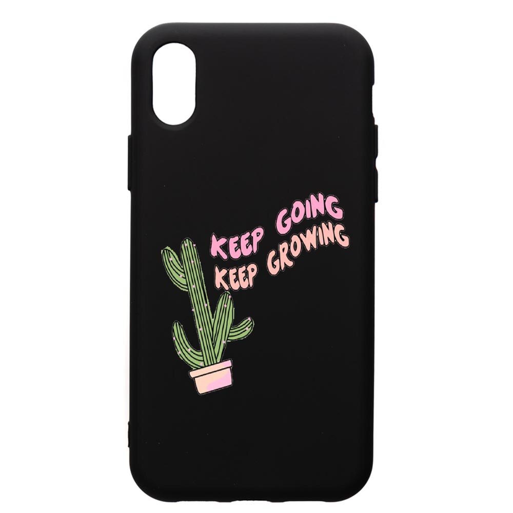 Husa de protectie Xiaomi Redmi 7A, Keep Going, silicon, cu interiorul din material textil, protectie camera, PB482