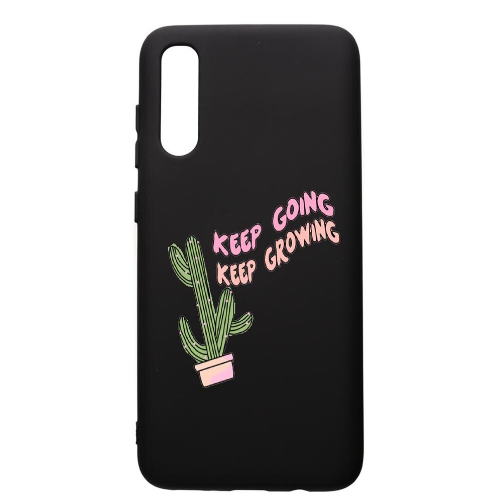 Husa de protectie Samsung Galaxy A70, Keep Going, silicon, cu interiorul din material textil, protectie camera, PB482