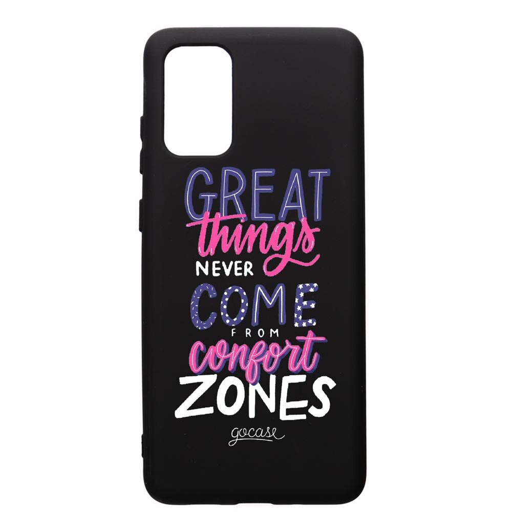 Husa de protectie Samsung Galaxy S20 Plus, Great Things, silicon, cu interiorul din material textil, protectie camera, PB486