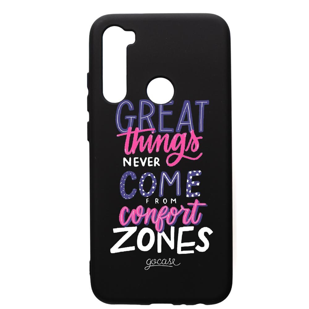 Husa de protectie Xiaomi Redmi Note 8, Great Things, silicon, cu interiorul din material textil, protectie camera, PB486