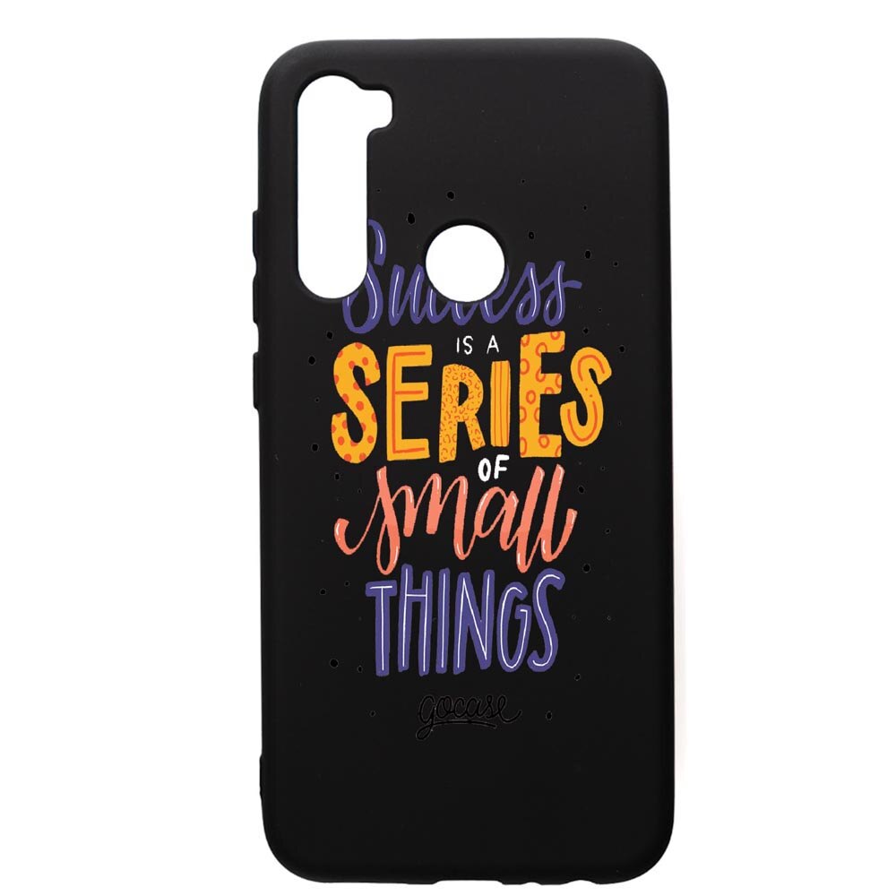 Husa de protectie Xiaomi Redmi Note 8, Success, silicon, cu interiorul din material textil, protectie camera, PB485