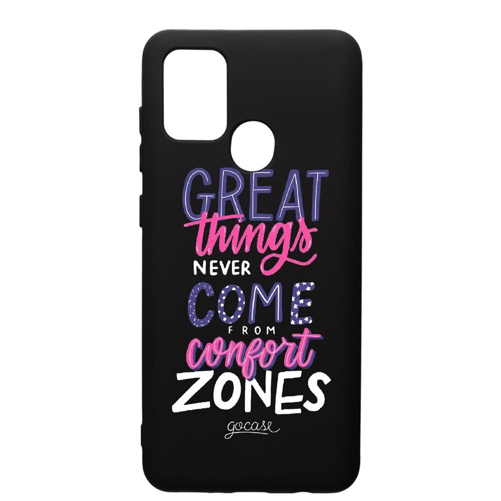 Husa de protectie Samsung Galaxy A21, Great Things, silicon, cu interiorul din material textil, protectie camera, PB486