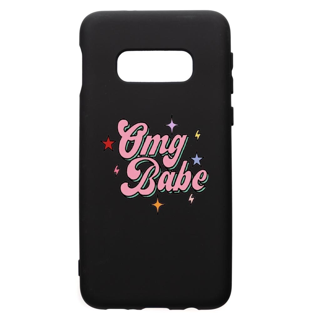Husa de protectie Samsung Galaxy S10E, OMG Babe, silicon, cu interiorul din material textil, protectie camera, PB487