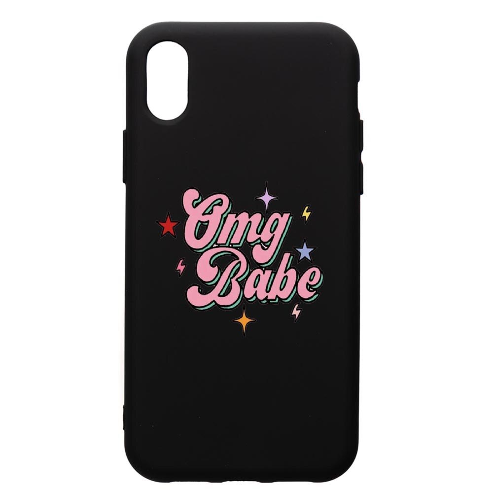 Husa de protectie Apple iPhone XR, OMG Babe, silicon, cu interiorul din material textil, protectie camera, PB487