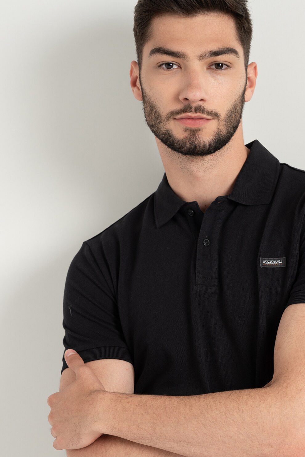Napapijri, Tricou polo Taly, Negru, S