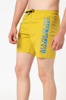Napapijri, Pantaloni scurti de baie cu snur Victor, Galben mustar, 3XL Napapijri, Pantaloni scurti de baie cu snur Victor, Galben mustar, 3XL